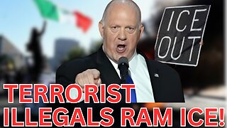 SHOCKING Footage! Illegal Terrorists Ram ICE, SHOTS Fired!