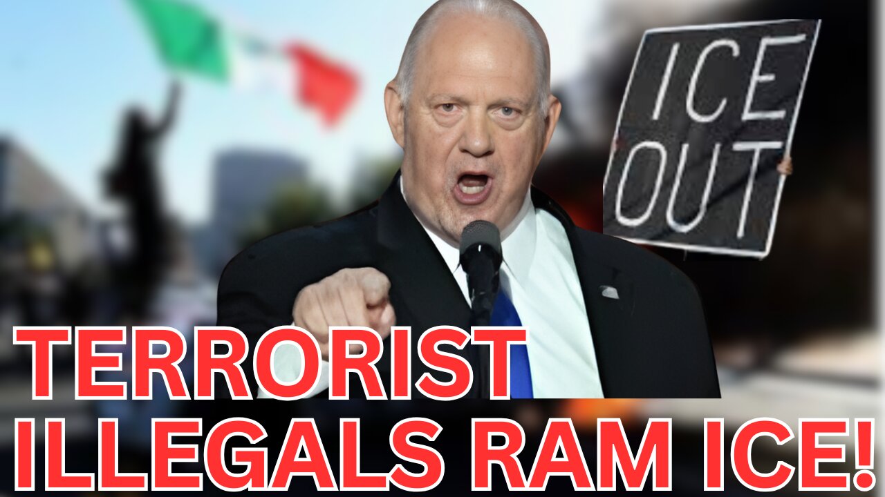 SHOCKING Footage! Illegal Terrorists Ram ICE, SHOTS Fired!