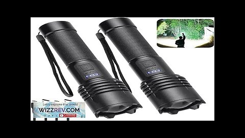 Rechargeable 990000 High Lumens LED Flashlights 2 Pack Super Bright Flashlight Review