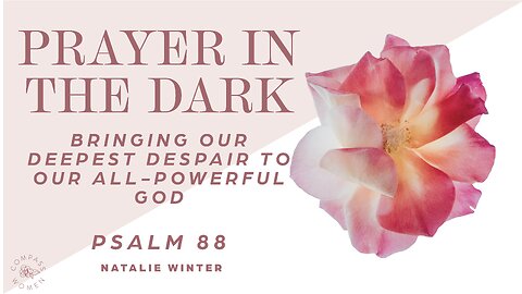 Prayer in the Dark (Psalm 88) | Women's Bible Study | Natalie Winter