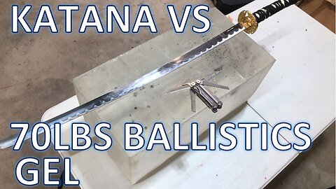 Gas Station Katana vs Ballistics Gel - Not What I Expected