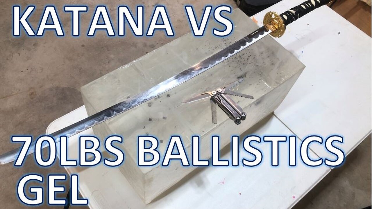 Gas Station Katana vs Ballistics Gel - Not What I Expected