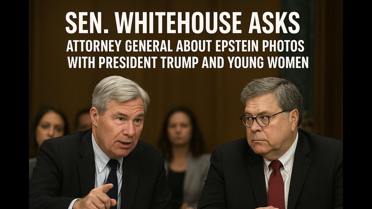 Sen. Whitehouse Asks Attorney General About Epstein Photos with President Trump and Young Women