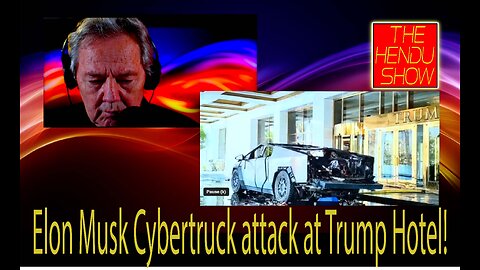 Elon Musk Cybertruck attack on Trump Hotel!