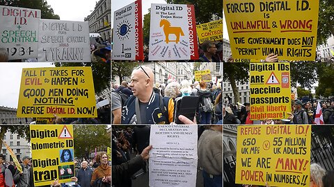LONDON 10: NO to DIGITAL ID – DIGITAL ID+SPEECH CONTROL=1984/1934, EQUALS TYRANNY! LAST Trojan Horse
