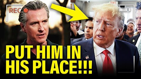 PISSED OFF Newsom SLAMS Trump on LIVE TV Repeatedly