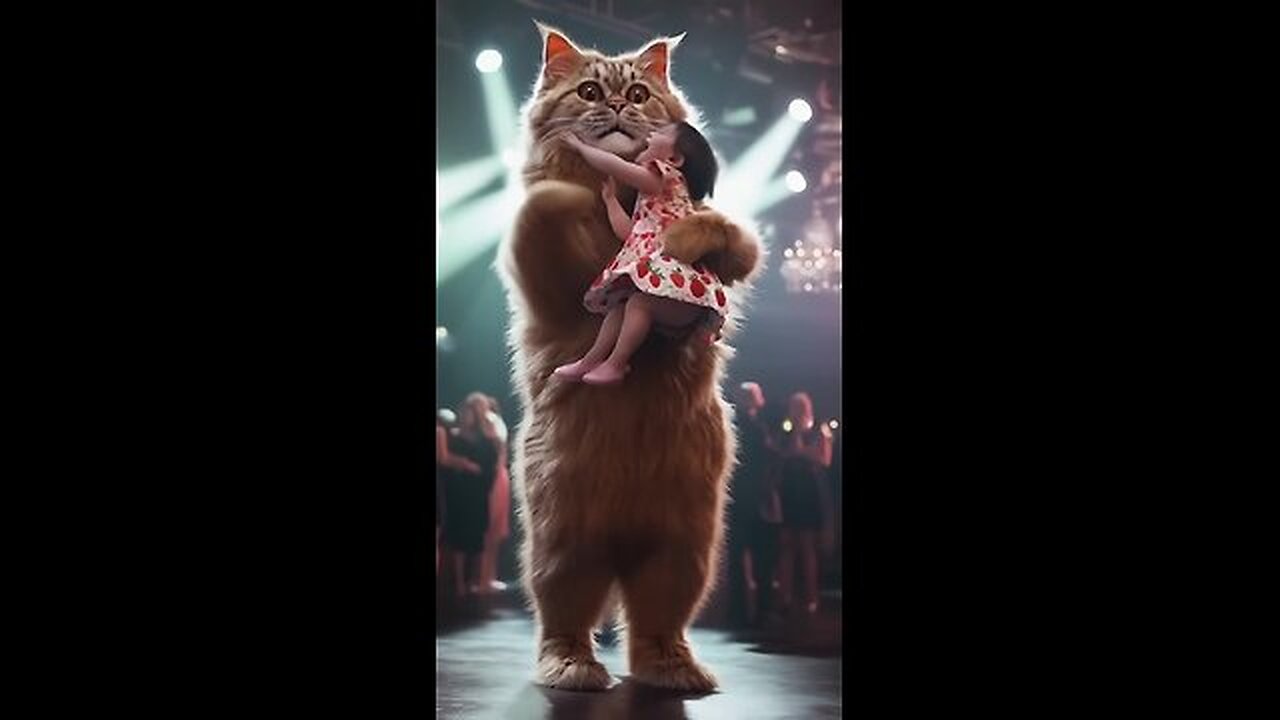 When a giant cat appears on stage😆#shortvideo