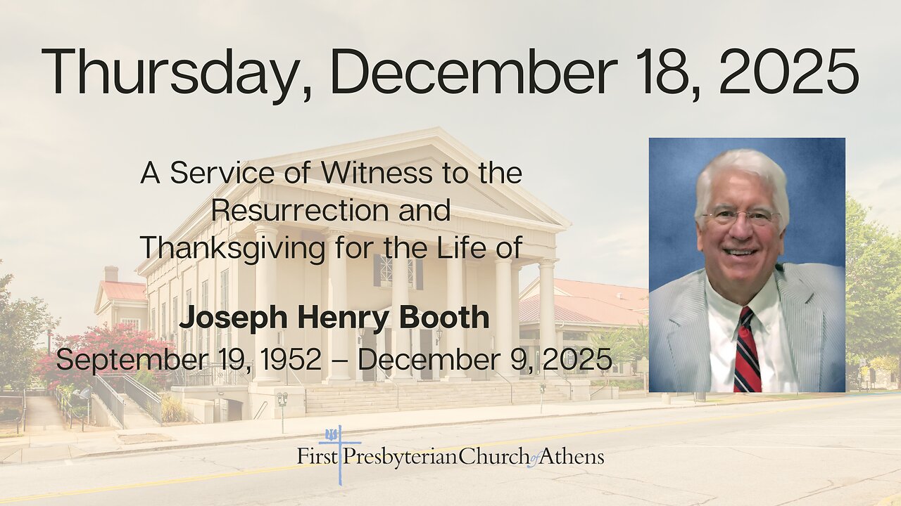 First Presbyterian Church; Athens, GA; December 18th 2025
