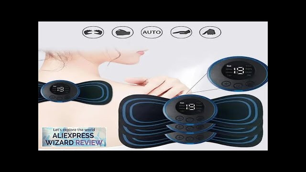 Muscle Electric Massager 2/3/4 Pcs EMS Neck Massage Machine 8 Modes 19 Review