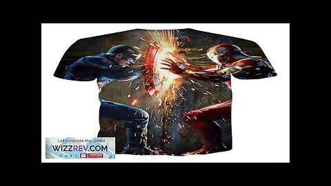 The Avengers Iron Man Fighting Captain America Print T-Shirt Review