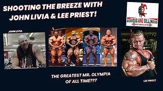 Shooting the breeze. John Livia and Lee Priest. Is this one of the greatest Mr. Olympia of all time?