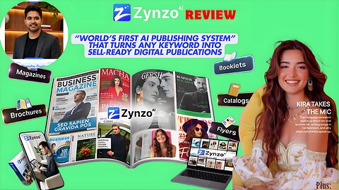 Zynzo AI Video+Review: World's First AI Publishing System Exposed