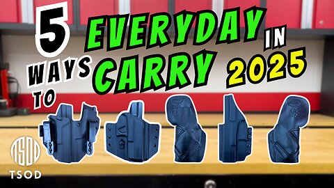 5 Ways to Everyday Carry Your PISTOL in 2025!!!