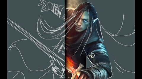 Dark elf painting process.