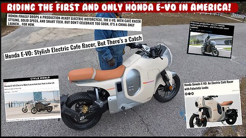 Riding the first and ONLY Honda E-VO Motorcycle in America! Thanks to Vonzy