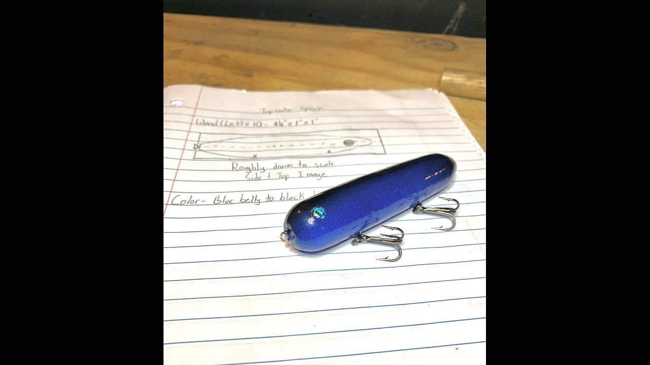 Crafting a Topwater Spook - Bait #2