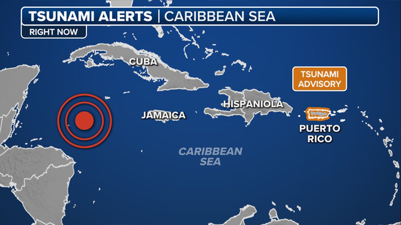 Major Caribbean earthquake triggers tsunami alerts