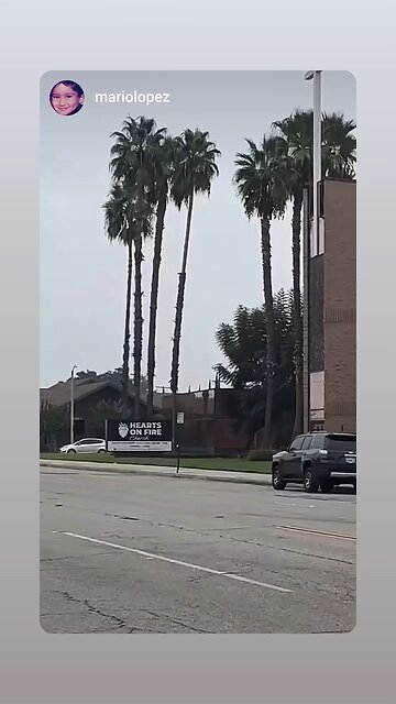 Hearts on Fire Church in Covina gets a shout out for its name by Mario Lopez insta story 2025.12.21
