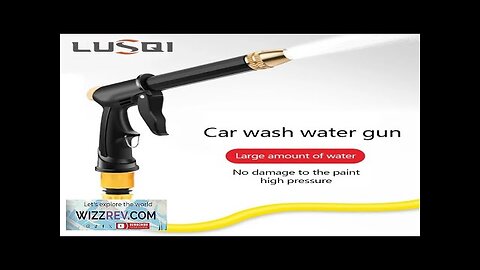 LUSQI Portable High-Pressure Water Gun Car Washer Gun For Cleaning Car Wash Review