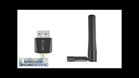 RTL807 bluetooth-compatible 5.3 USB Adapter Dongle 100M Long Range Support Windows Review