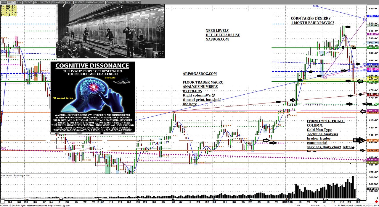 Grains Metals CT fast market chart lesson, looks, artwork.
