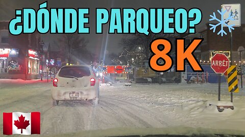 riving in Montreal Snow Storm: The Reality [8K] (Español)