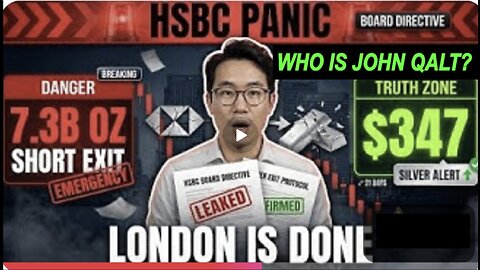 LONDON MARKET DEAD: HSBC $347 Emergency (Board Directive: Exit 7.3B Oz By Jan 31, LBMA Over)