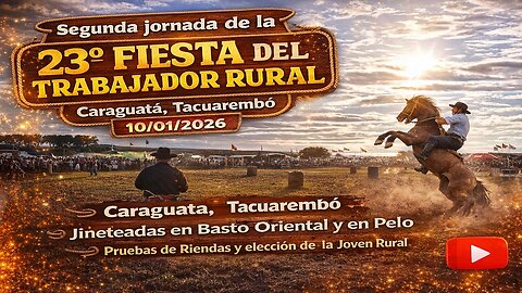 Segunda jornada Edición 23° Fiesta de Trabajador Rural en Caraguatá, Tacuarembó 10/01/2026