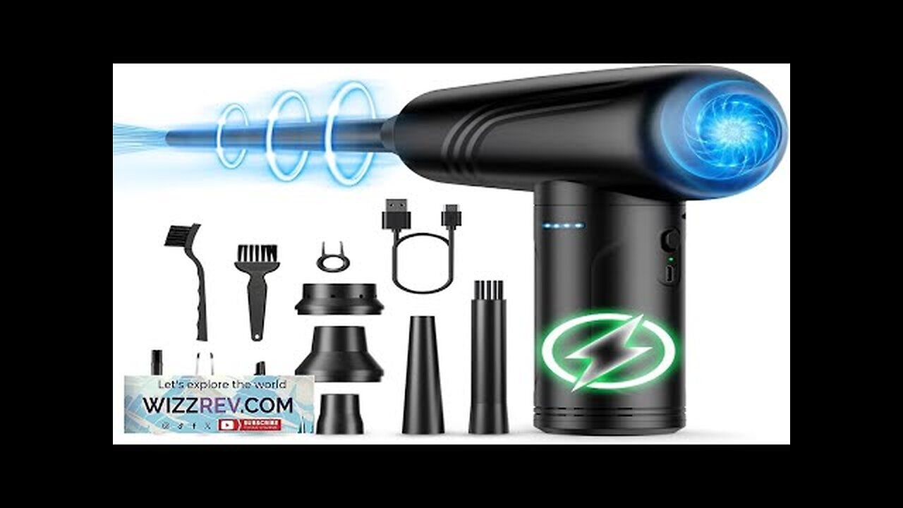 11-in-1 Compressed Air Duster 3-Gear Adjustable 120000 RPM Electric Air Duster Review