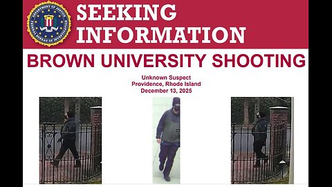 🚨 Latest footage of alleged Brown Univ. shooter