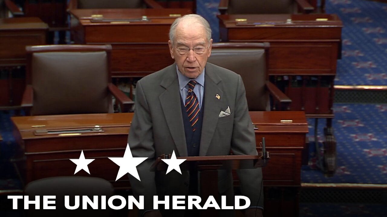 Senator Grassley Delivers Remarks on Milorad Dodik and Bosnia and Herzegovina