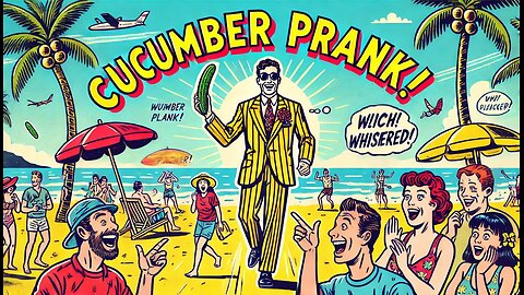 😂🥒 CUCUMBER PRANK! (Beachgoers Couldn't Stop Staring!) 🤣🏖️