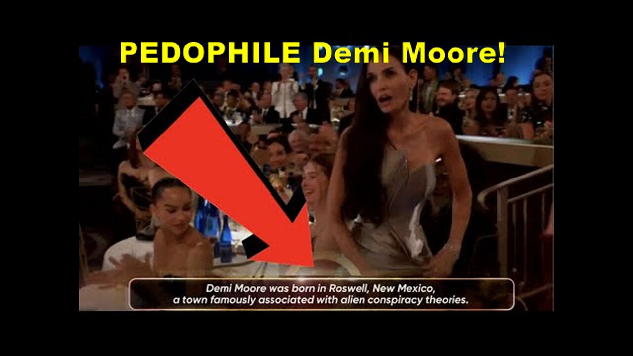 Call: Pedophile Satanist Adrenochrome Witch Demi Moore in Plain Sight!