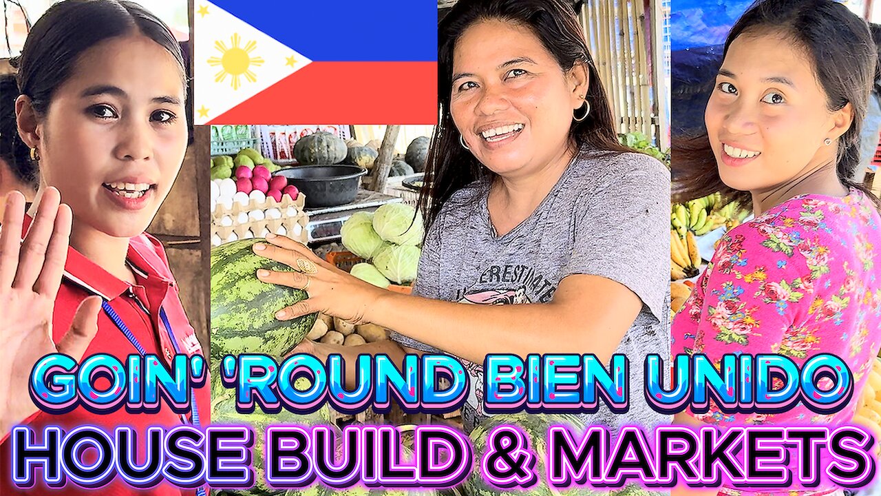 Tour Bien Unido Bohol Beach Resorts Markets & House Build! OFF GRID ISLAND FAMILY PHILIPPINES LIVING