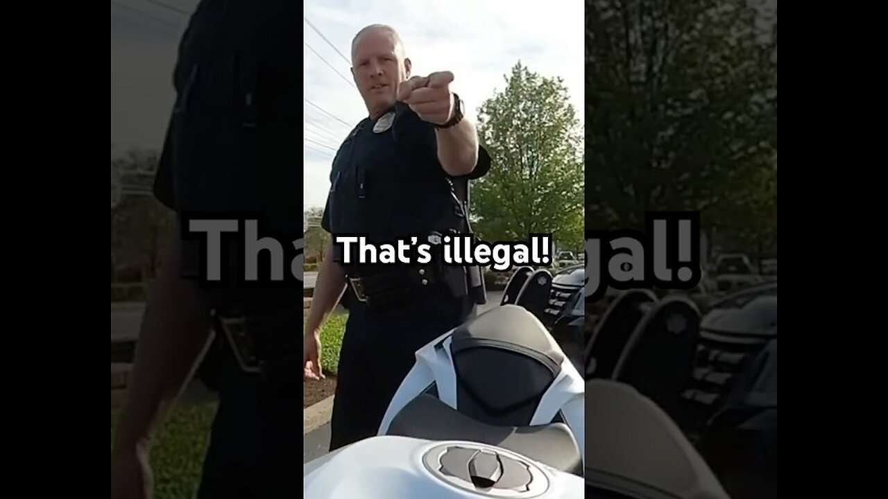 "Cop Touches Biker’s Tag… BIG Mistake! 😳🏍️🚔"