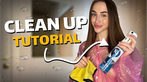 Cleaning the Mirror in a Transparent Raincoat