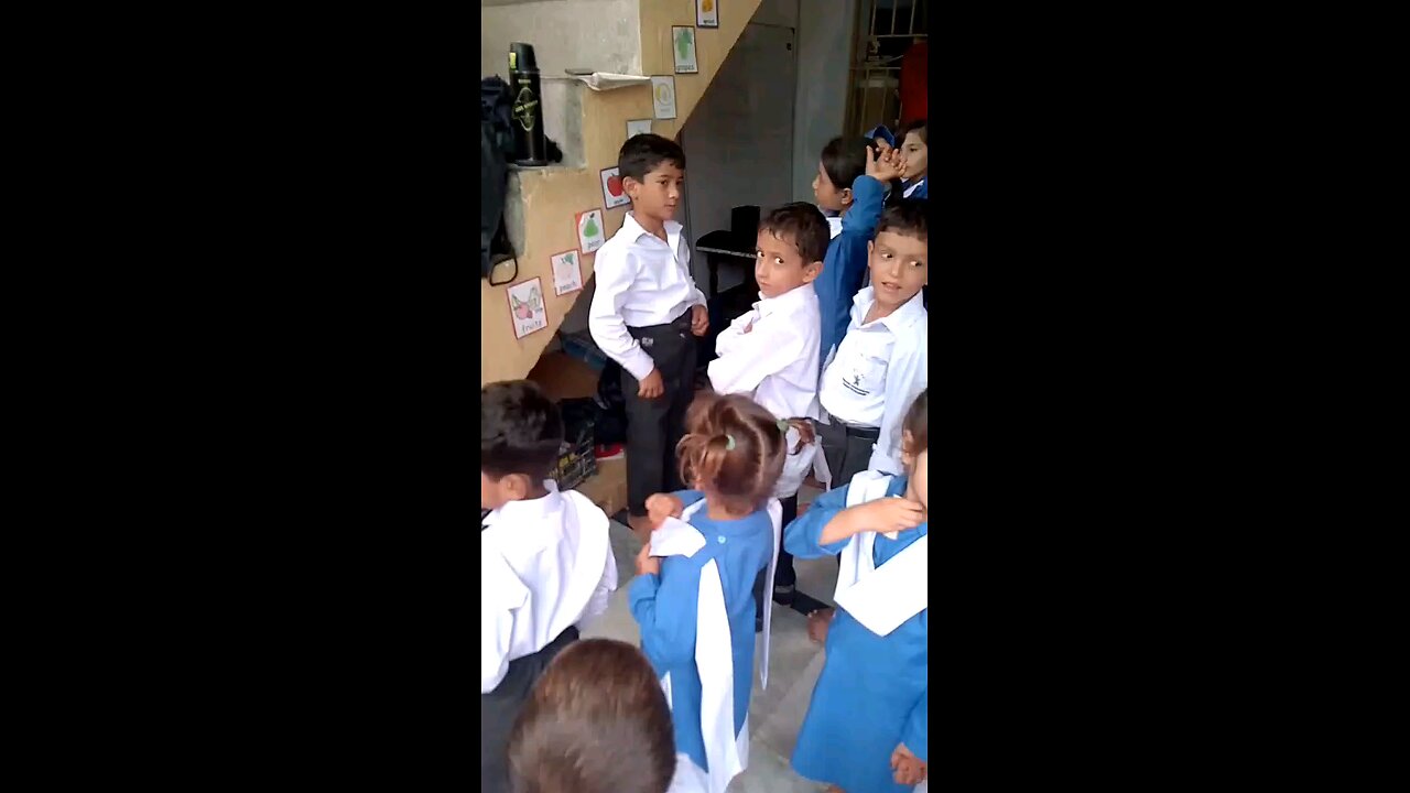 Joyful Classroom Activity at a Vibrant Pakistani School