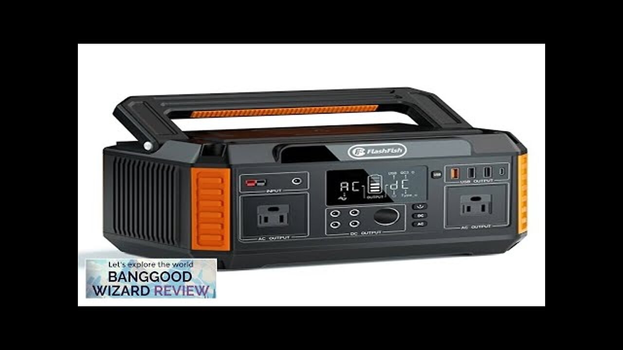 US Direct FlashFish P60 560W Portable Power Station 520Wh 140400mAh Solar Generator Review