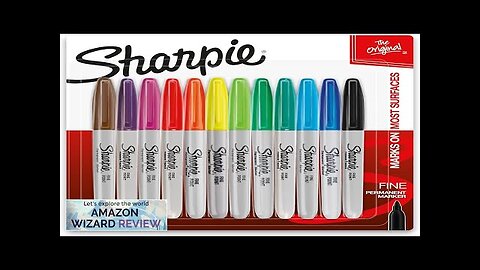 SHARPIE Permanent Markers Fine Point Assorted Colors 12 Review