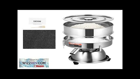 VEVOR Electric Vibrating Sieve Machine with 30+50 Mesh Automatic Sifter Shaker Review