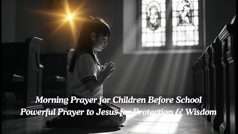 Morning Prayer for Children Before School | Powerful Prayer to Jesus with Bible Verses