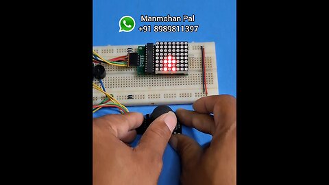 LED matrix car race game using Arduino by Manmohan Pal