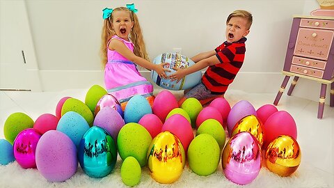 🎉 Diana and Roma’s Fun Easter Surprise Eggs Hunt! 🐰 | Pretend Play Adventure for Kids 🌈