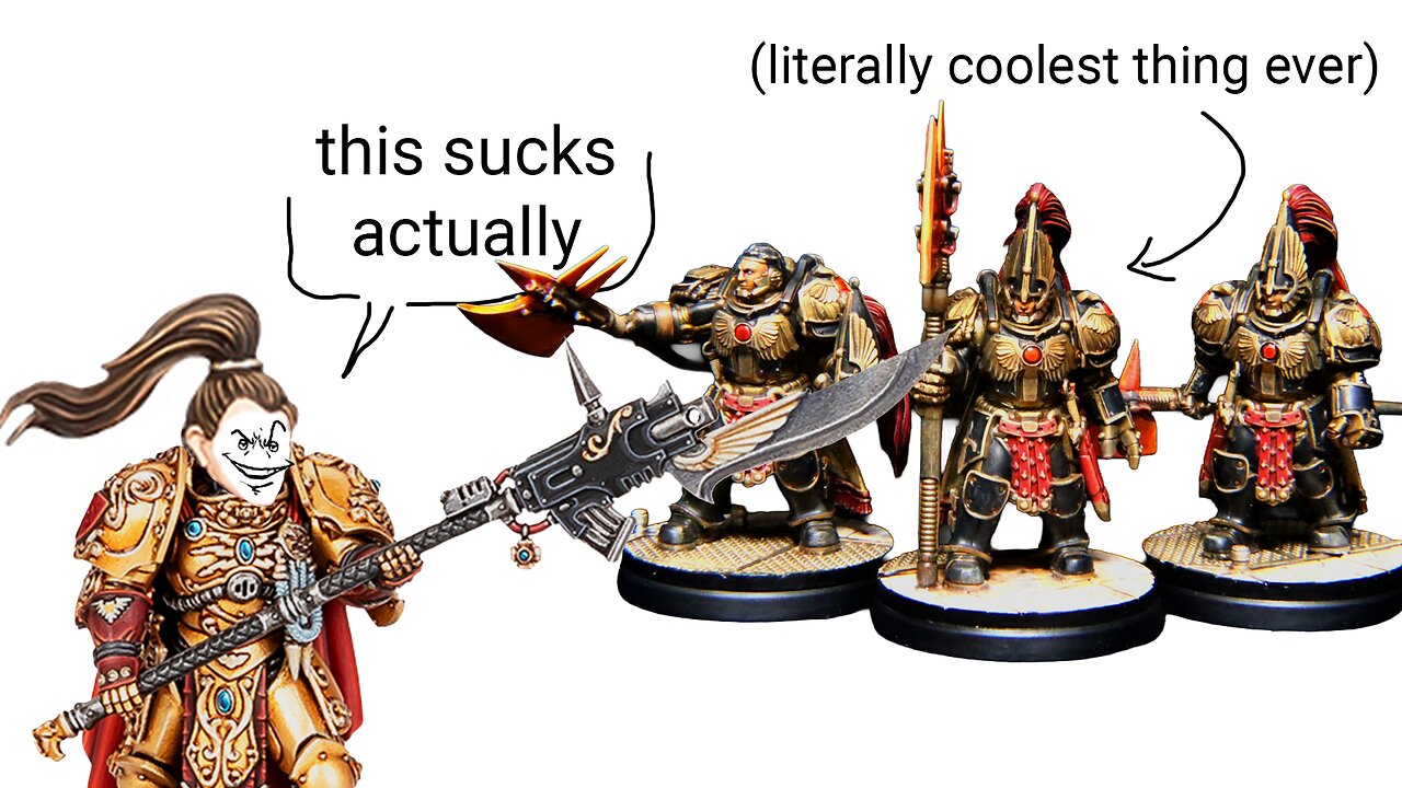 Can we get some Warhammer 40k Custodes? No, we have Custodes at home.