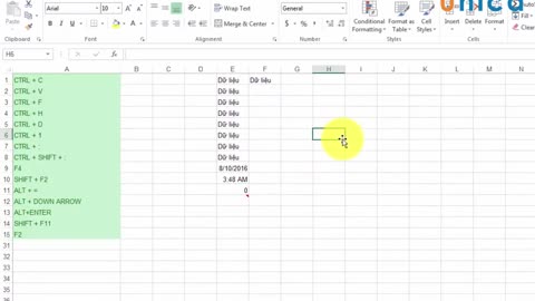 Bài 12 30 phím tắt trong Excel