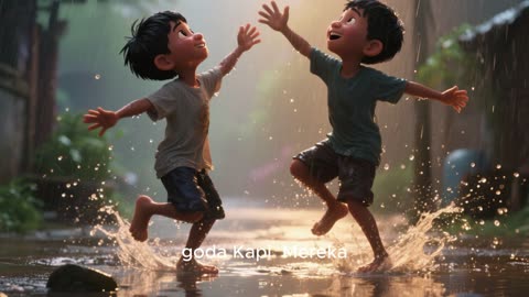"Joyful Moments in the Rain | A Story of Friendship and Nature"