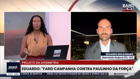 Eduardo Bolsonaro na BAND NEWS. 2025/12/09