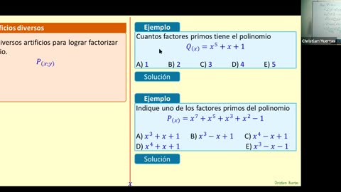 CICLO CHRISTIAM HUERTAS | Semana 10 | Factorización de polinomios II