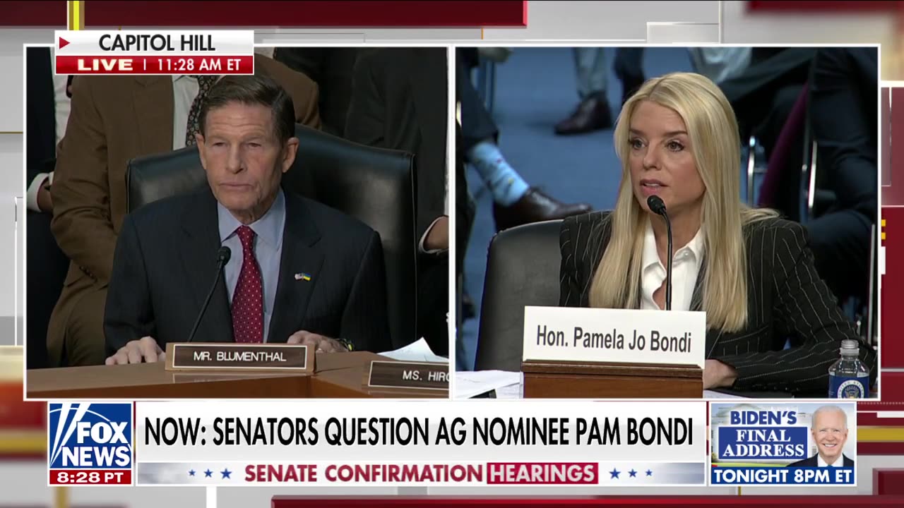 Bondi fires back at Democrat: 'I sit up here and speak the truth'