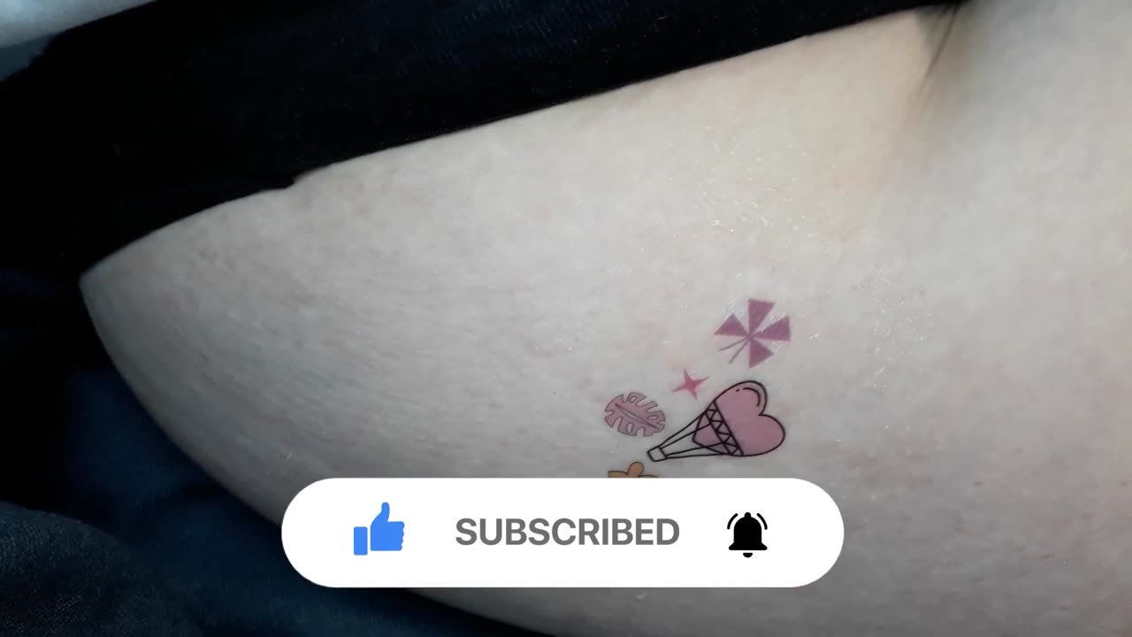 heart airship temporary tattoo sticker magic art design